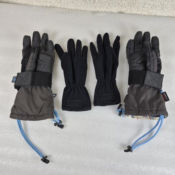 Boarding Division Snowboarding Ski Gloves Gray Mens Size 7.5 Thinsulate 100 Gram - Picture 3 of 9